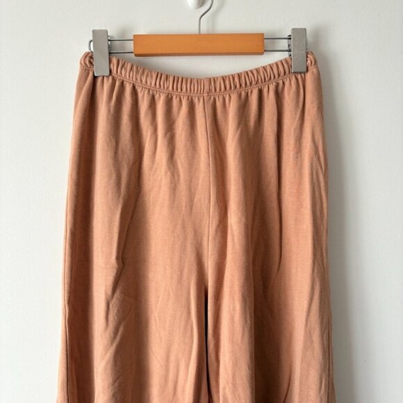 Aerie Offline Ott Fleece Super Wide Leg Lounge Sweat Pant Beach Tan Size Small - Picture 7 of 11